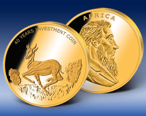 Goldprägung 40 Jahre Anlagemünze