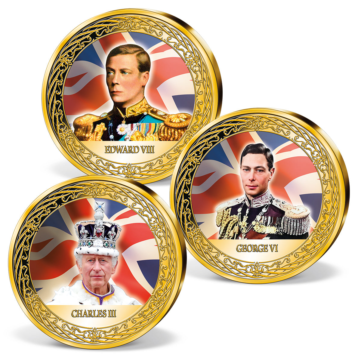 Produktbild von 13er Komplett-Set 'Großbritanniens Könige und Königinnen'