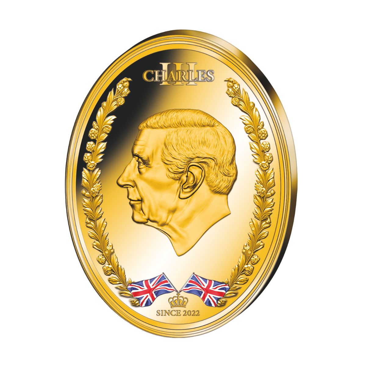 Produktbild von Ovale XXL-Prägung 'König Charles III.'