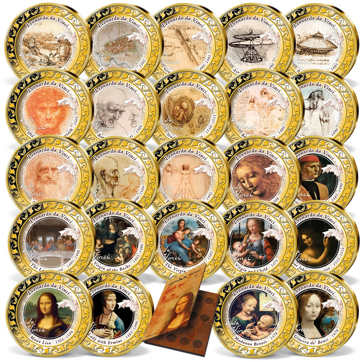 Produktbild von 24er Komplett-Set 'Leonardo da Vinci'