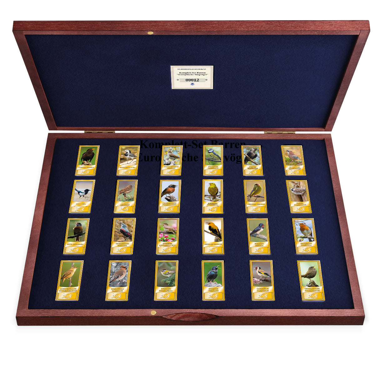 Produktbild von 24er Komplett-Set Barren 'Europäische Singvögel'