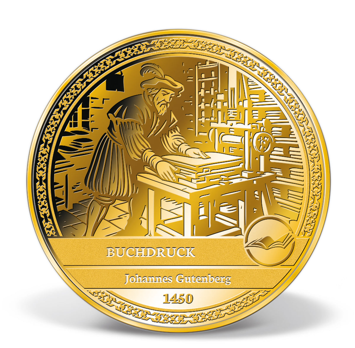 Produktbild von 6er 1/200 Unze Feingold-Münzen Komplett-Set 'Deutscher Erfindergeist'