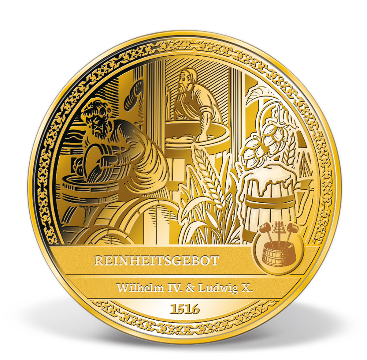 Produktbild von 6er 1/200 Unze Feingold-Münzen Komplett-Set 'Deutscher Erfindergeist'