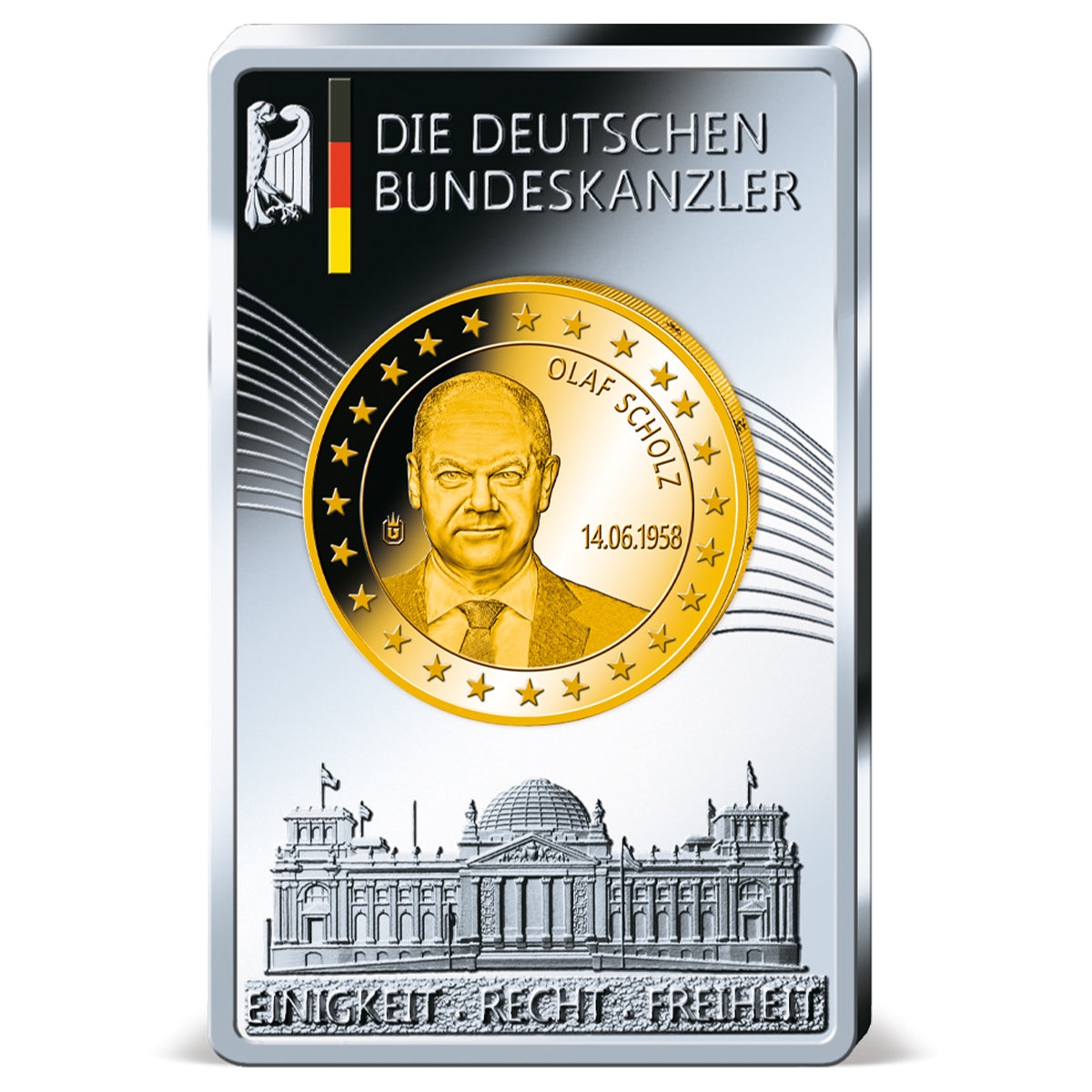 Produktbild von 9er Komplett-Set Barren 'Die Deutschen Bundeskanzler'