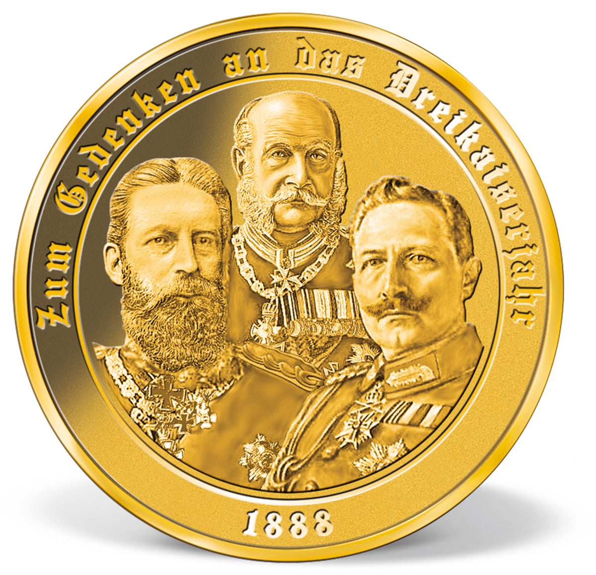 Produktbild von 1/200 Unze Feingold-Prägung 'Dreikaiserjahr'