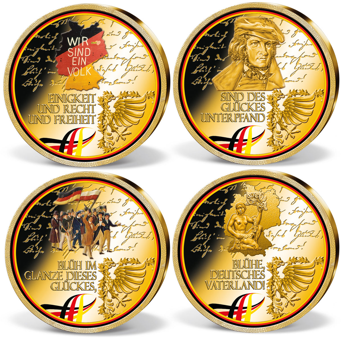 Produktbild von 24er Komplett-Set 'Deutsche National Hymne'