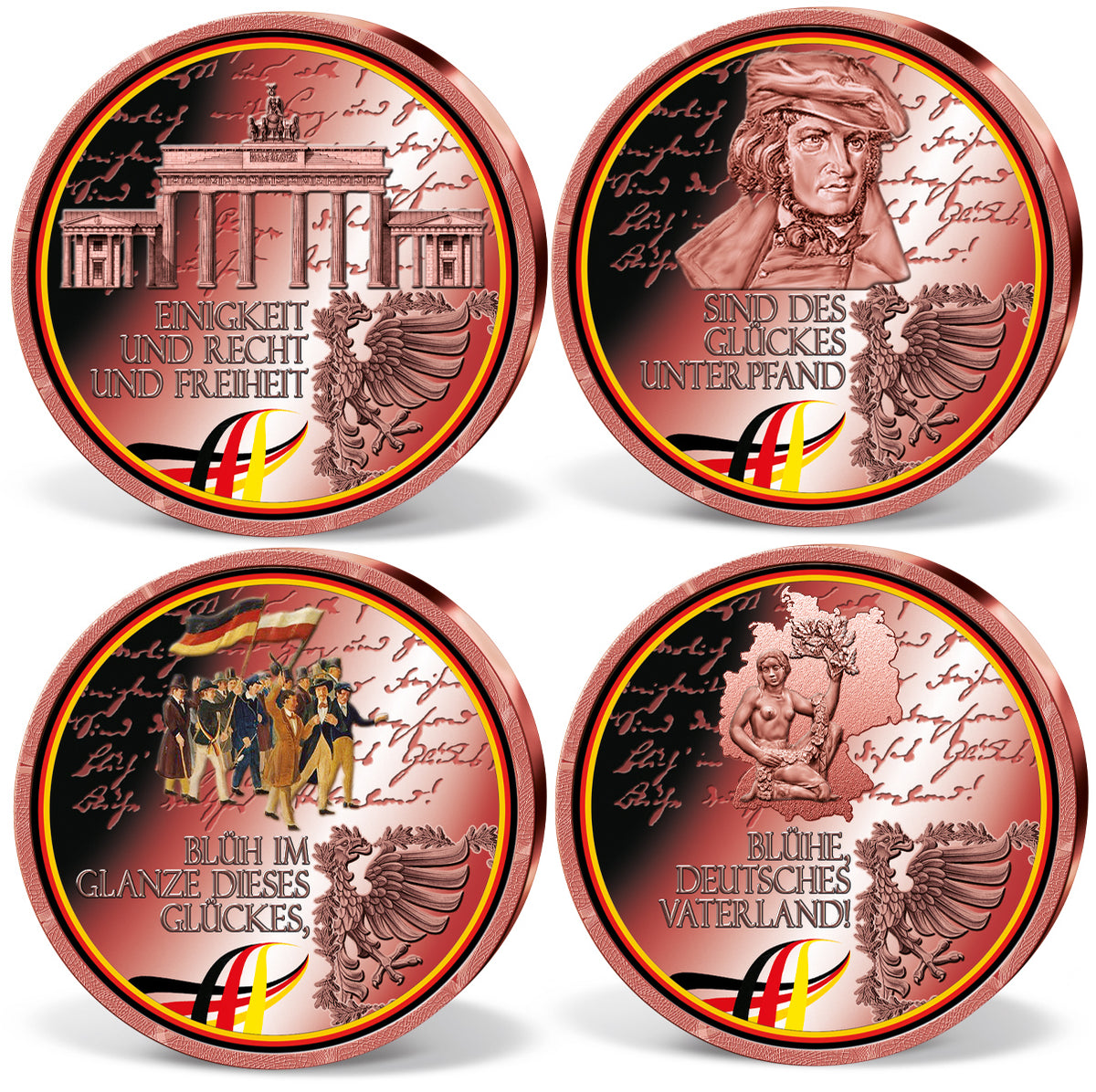 Produktbild von 24er Komplett-Set 'Deutsche National Hymne'