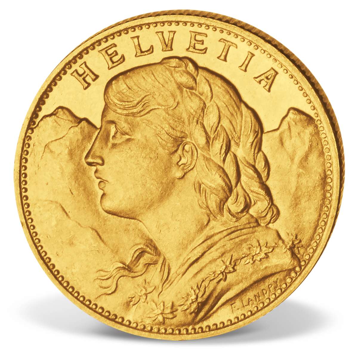 Produktbild von 7er Goldmünzen-Komplett-Set '10 Franken Vreneli 1911-1922'