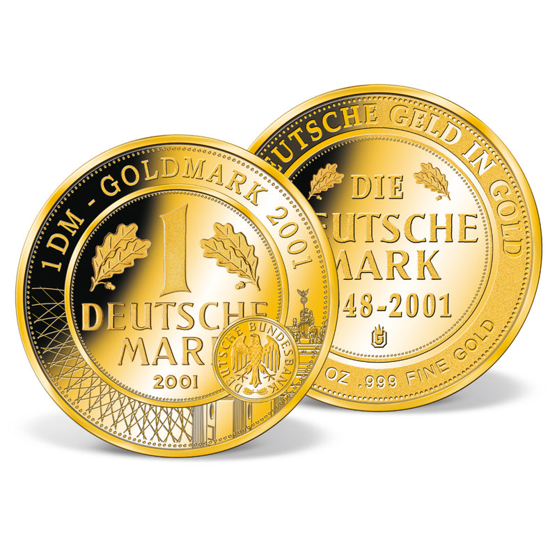 Produktbild von 1/1.000 Unze Feingold-Prägung '1 Goldmark 2001'