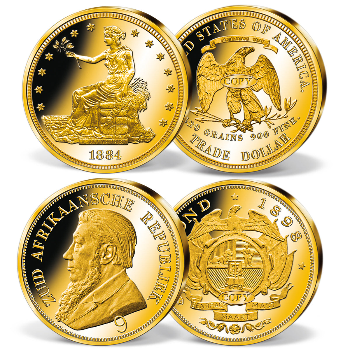 Produktbild von 24er Komplett-Set 'Die teuersten Münzen der Welt'