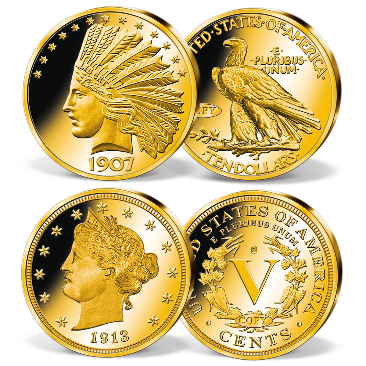 Produktbild von 24er Komplett-Set 'Die teuersten Münzen der Welt'