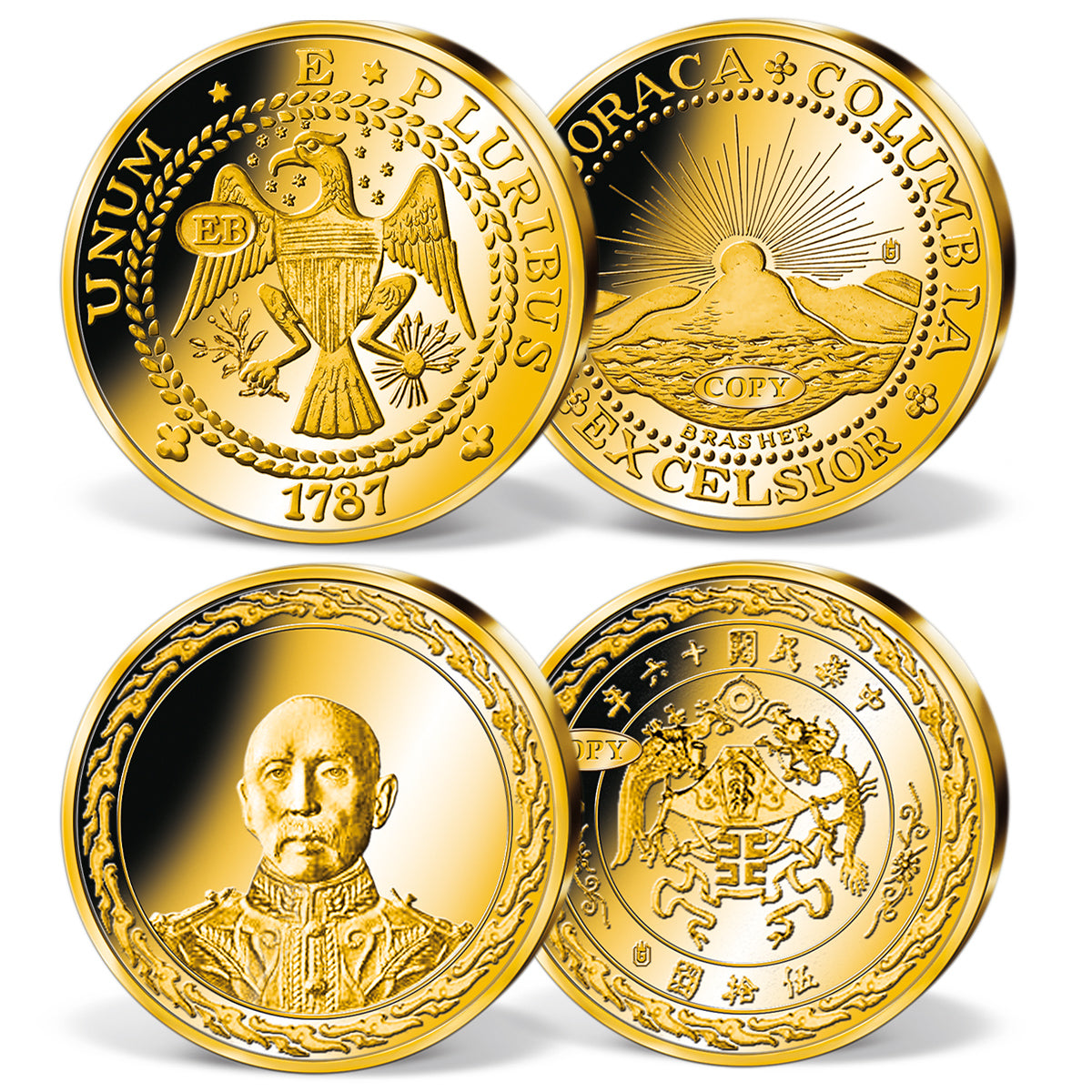 Produktbild von 24er Komplett-Set 'Die teuersten Münzen der Welt'