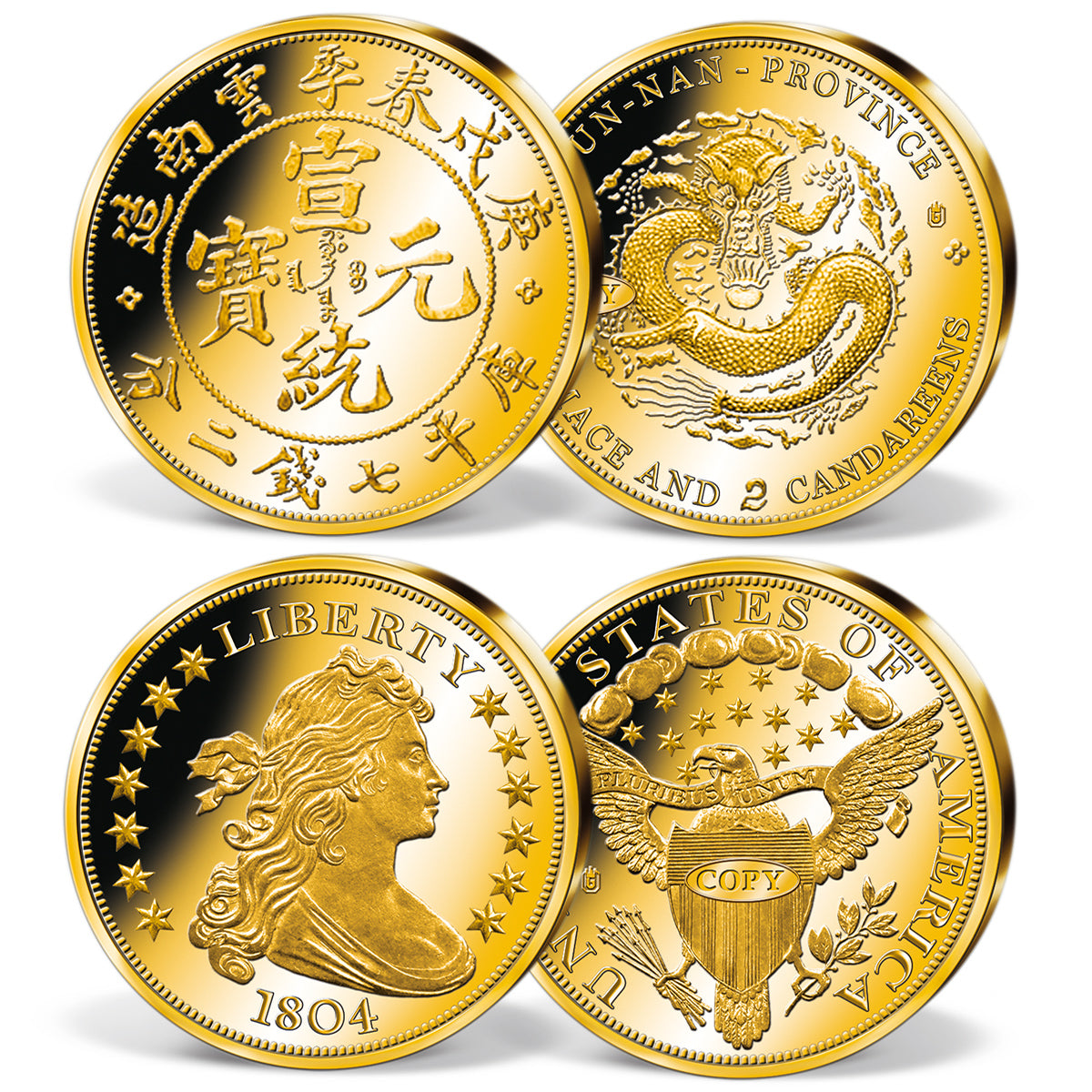 Produktbild von 24er Komplett-Set 'Die teuersten Münzen der Welt'