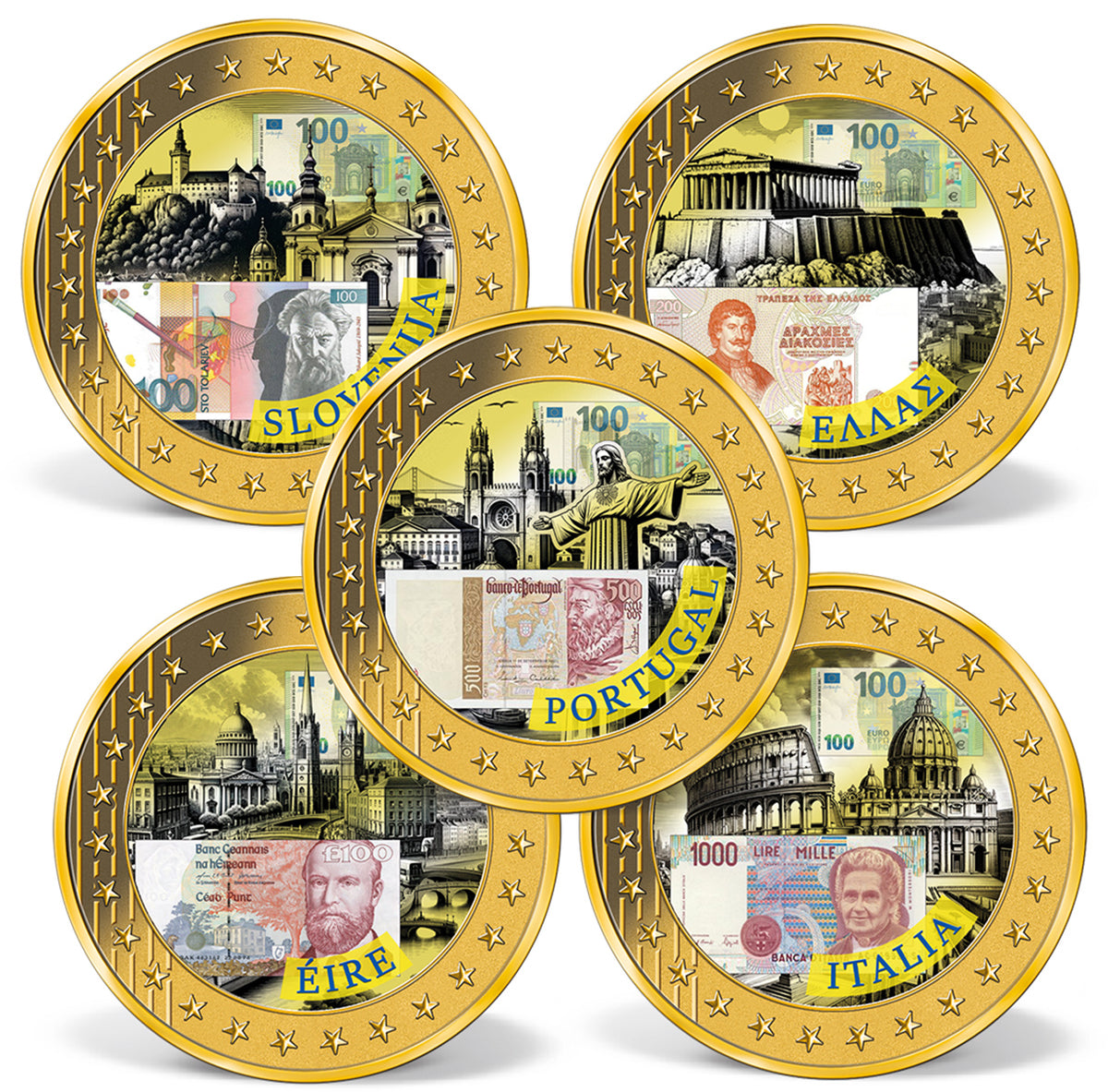 Produktbild von 27er Komplett-Set '25 Jahre Euro Jubiläums-Edition'