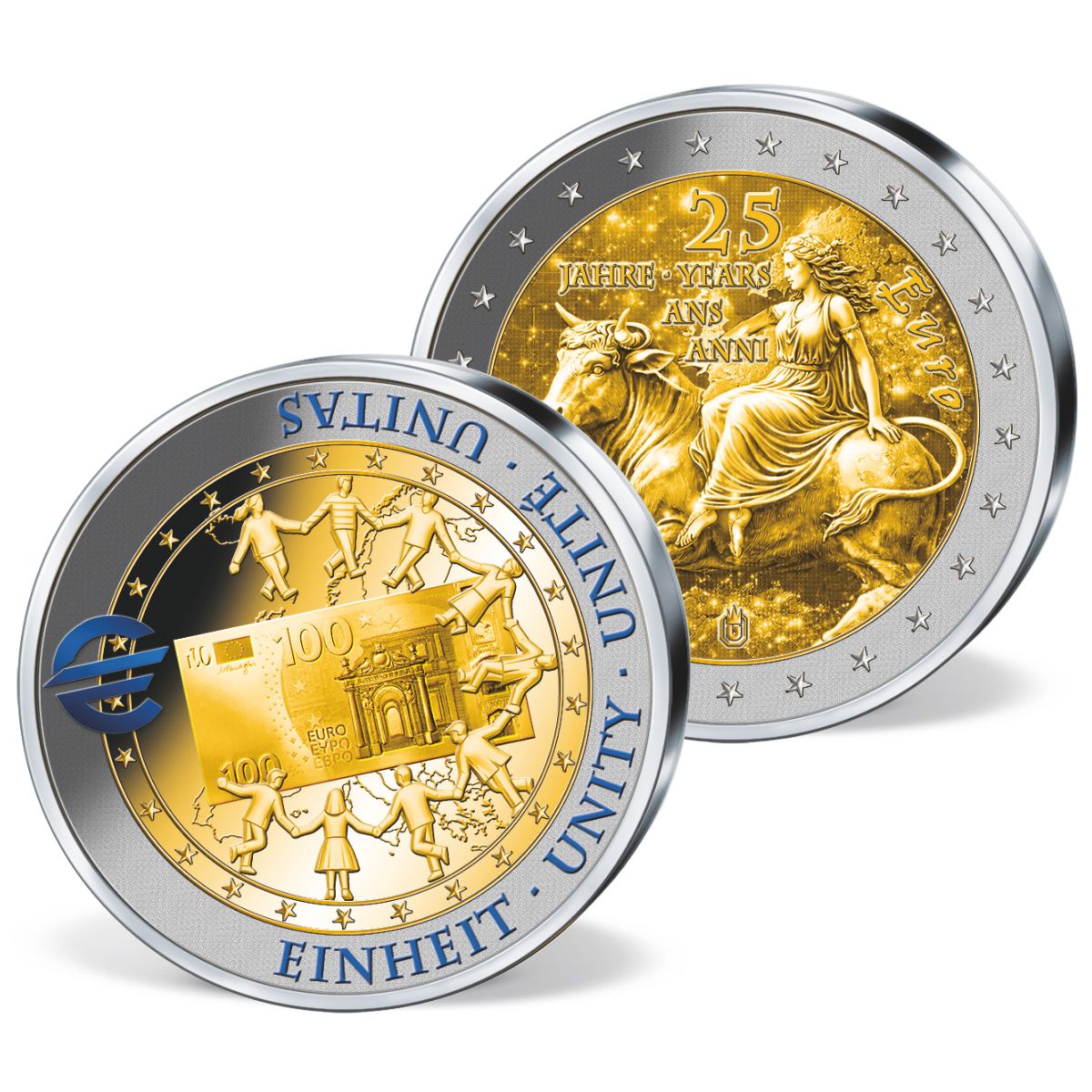 Produktbild von XXXL-Prägung 'Einheit - 25 Jahre Euro'