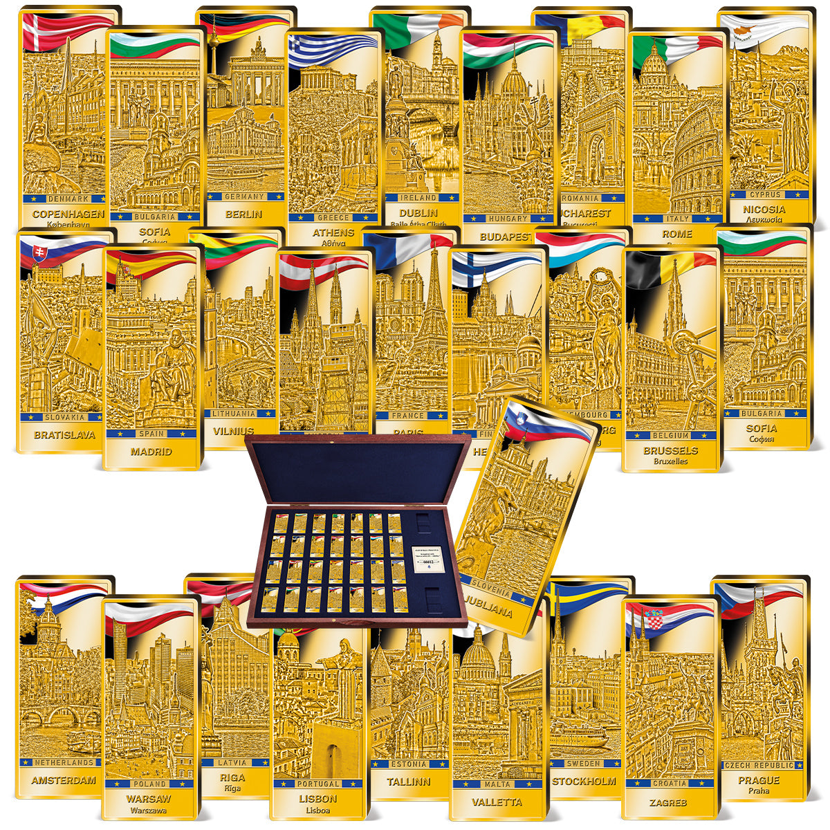 Produktbild von 27er Komplett-Set 'EU Hauptstädte'