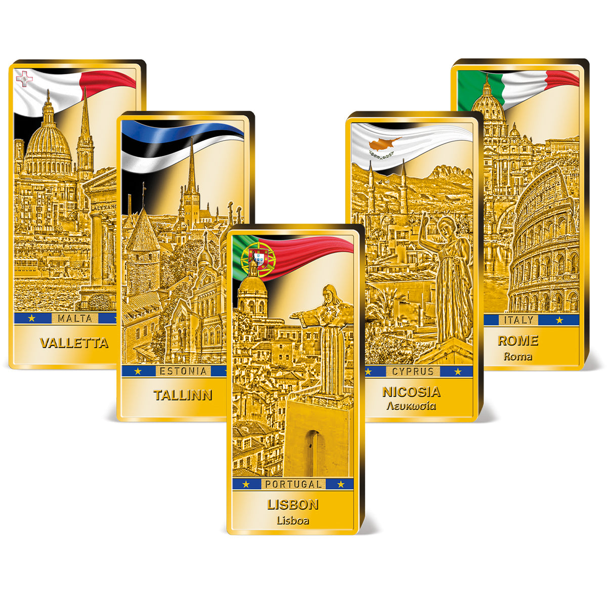 Produktbild von 27er Komplett-Set 'EU Hauptstädte'