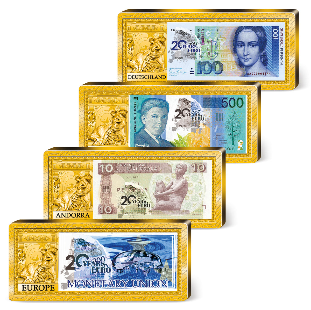 Produktbild von 24er Komplett-Set 'Europas Währung im Wandel'