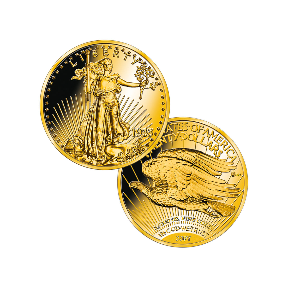 Produktbild von 6er Feingold-Set '20 Dollar Double Eagle'