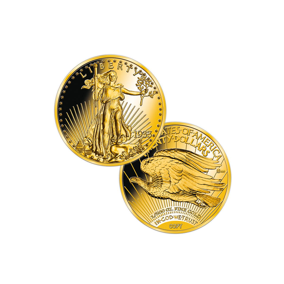 Produktbild von 6er Feingold-Set '20 Dollar Double Eagle'