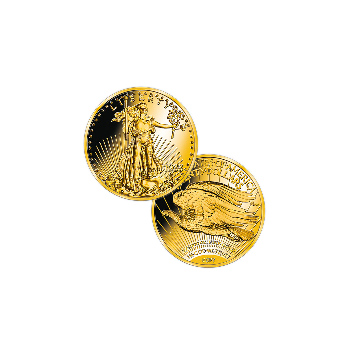 Produktbild von 6er Feingold-Set '20 Dollar Double Eagle'