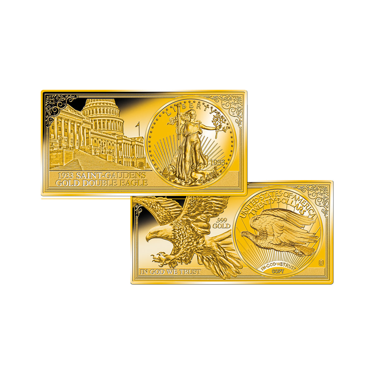 Produktbild von 6er Feingold-Set '20 Dollar Double Eagle'