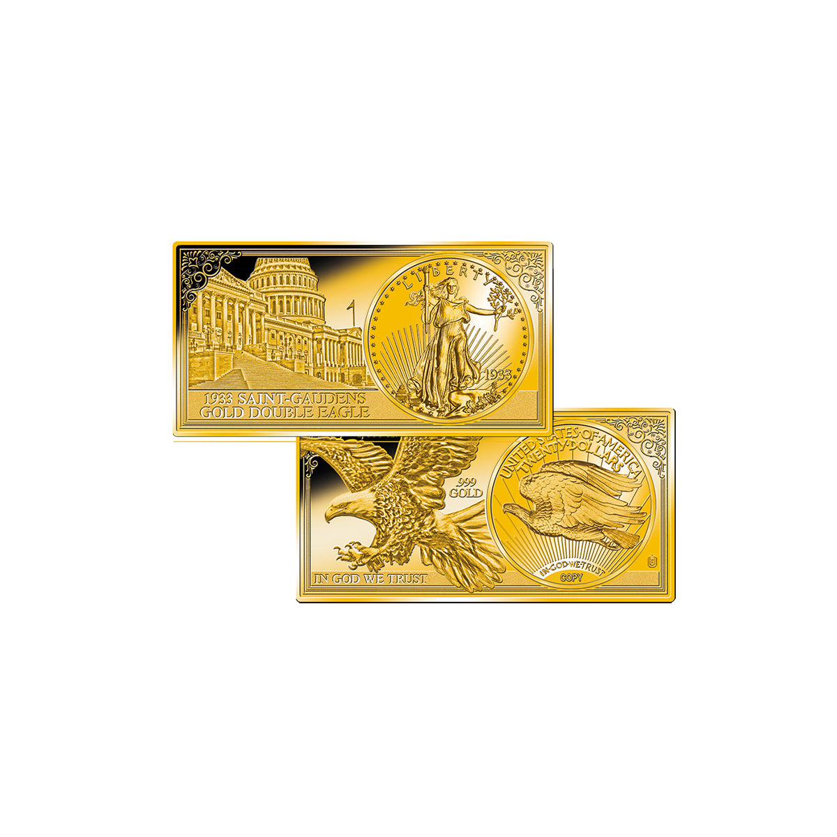 Produktbild von 6er Feingold-Set '20 Dollar Double Eagle'