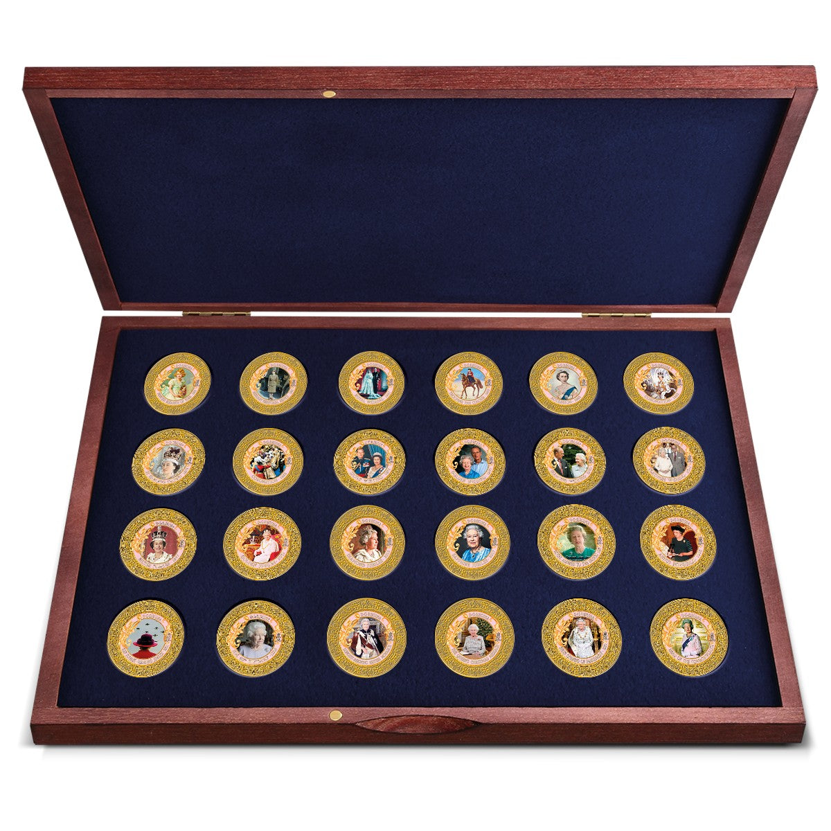 Produktbild von 24er Komplett-Set 'Queen Elizabeth - Momente der Herrschaft'