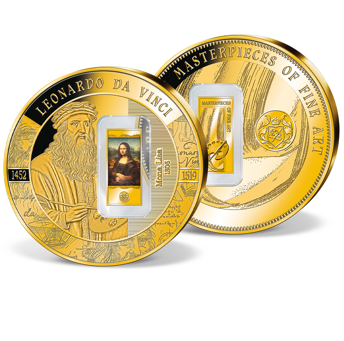 Produktbild von Gigantenprägung mit Barren-Inlay 'Da Vincis Mona Lisa'