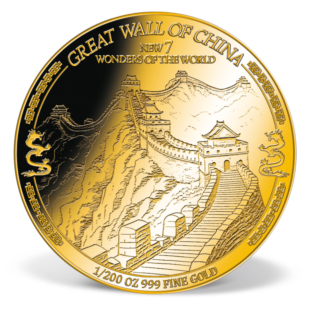 Produktbild von 7er 1/200 oz Feingold-Münzen-Set 'Weltwunder der Moderne'