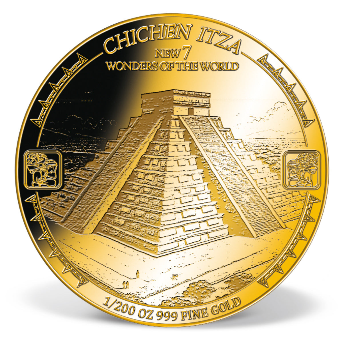 Produktbild von 7er 1/200 oz Feingold-Münzen-Set 'Weltwunder der Moderne'