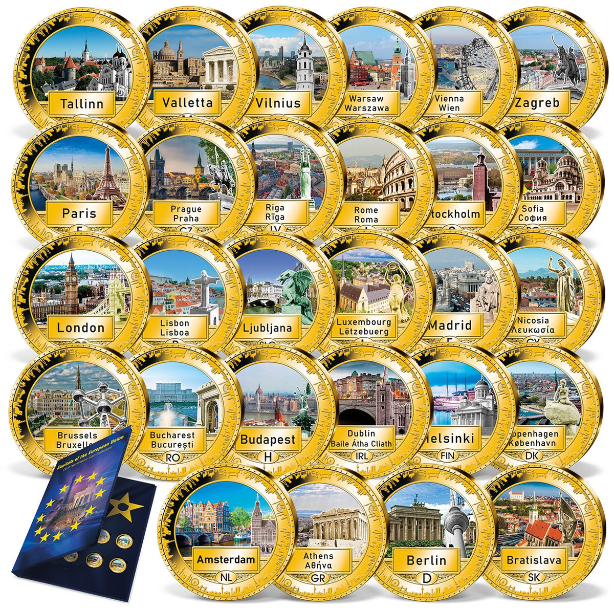Produktbild von 28er Komplett-Set 'Hauptstädte Europas'