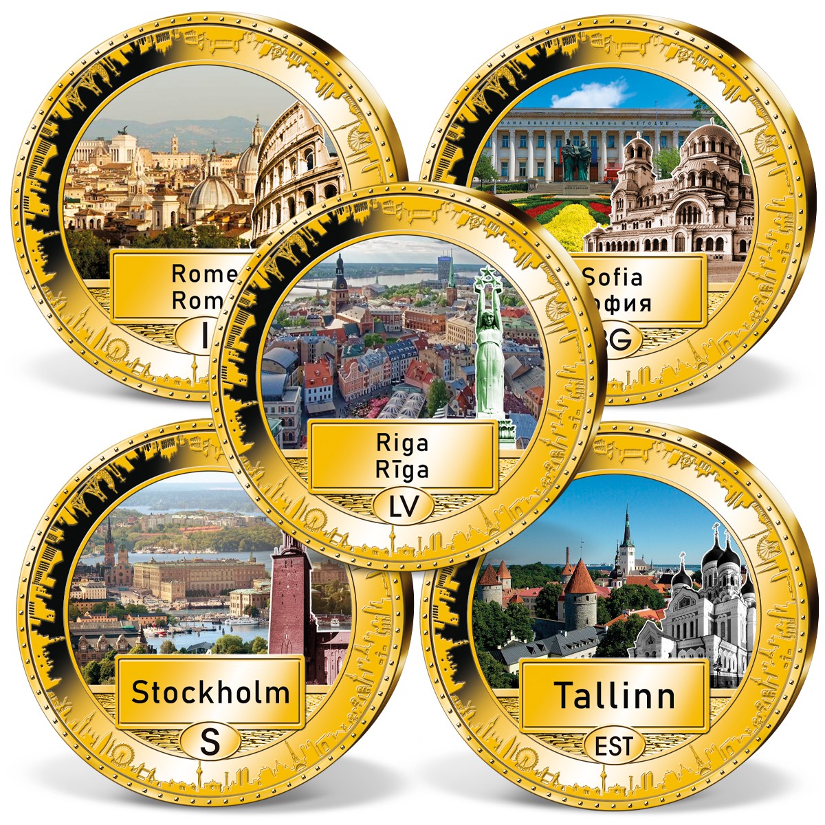 Produktbild von 28er Komplett-Set 'Hauptstädte Europas'