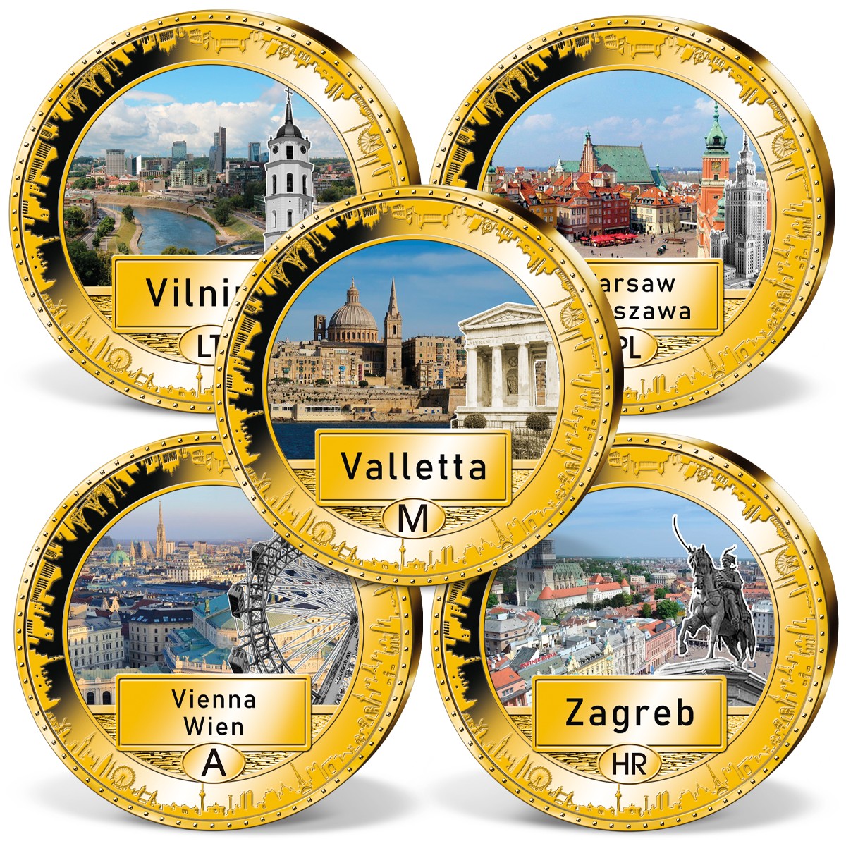 Produktbild von 28er Komplett-Set 'Hauptstädte Europas'