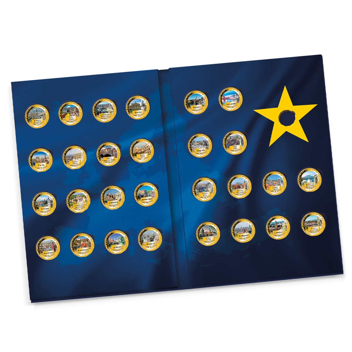 Produktbild von 28er Komplett-Set 'Hauptstädte Europas'