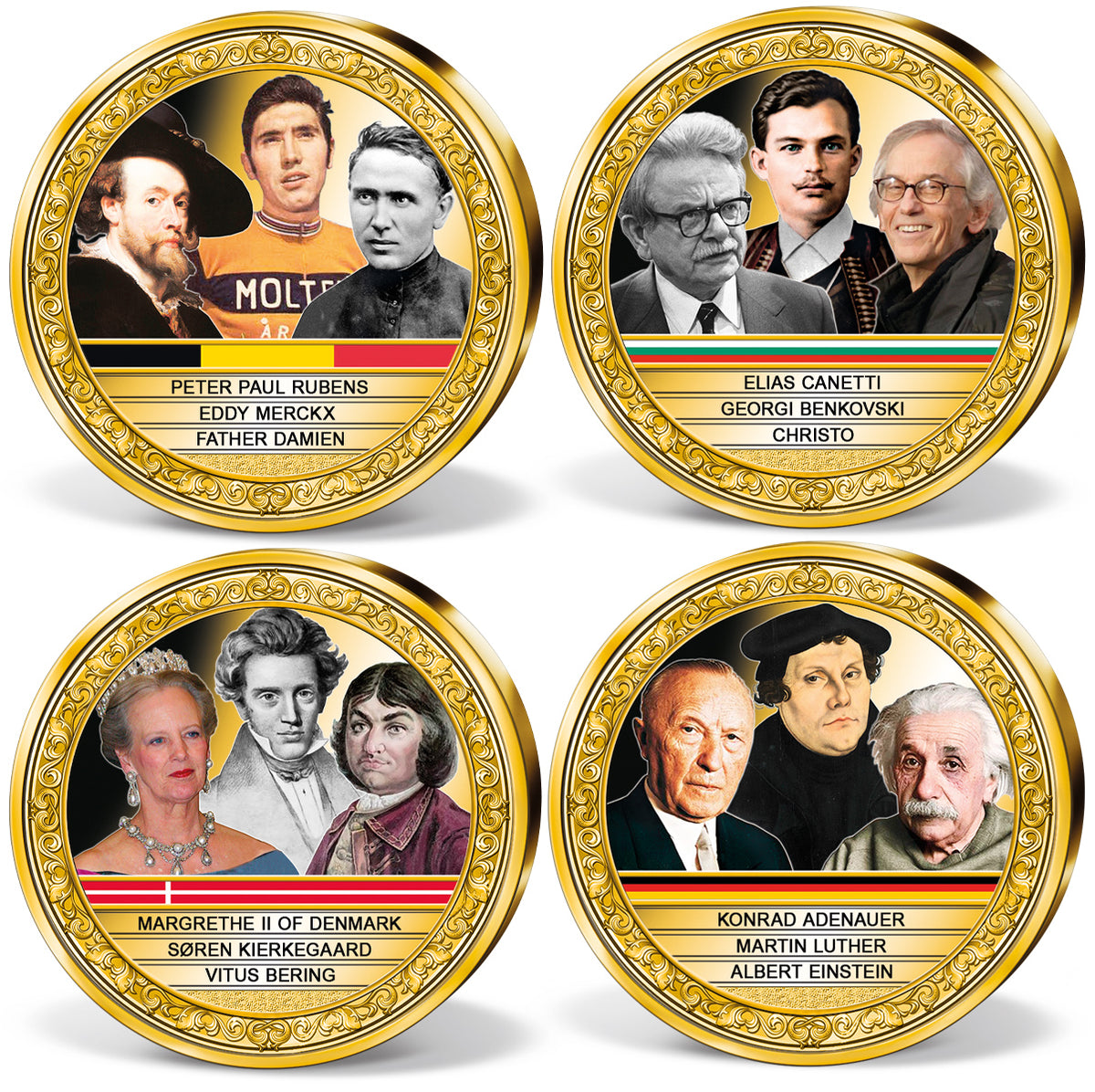 Produktbild von 27er Komplett-Set 'Berühmte Europäer'