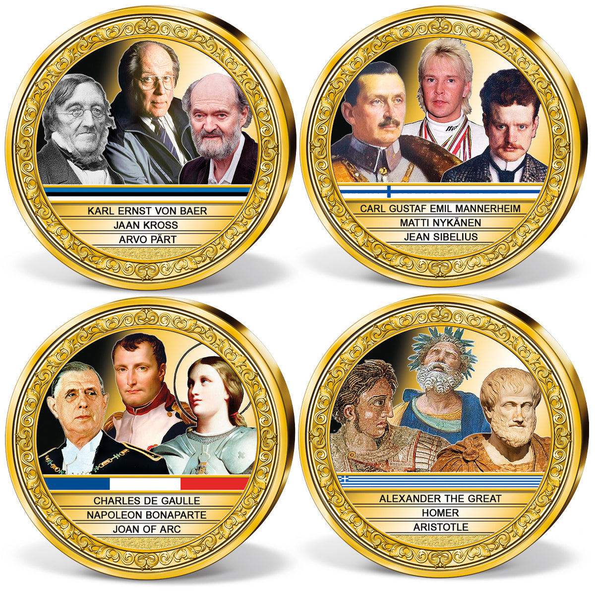 Produktbild von 27er Komplett-Set 'Berühmte Europäer'