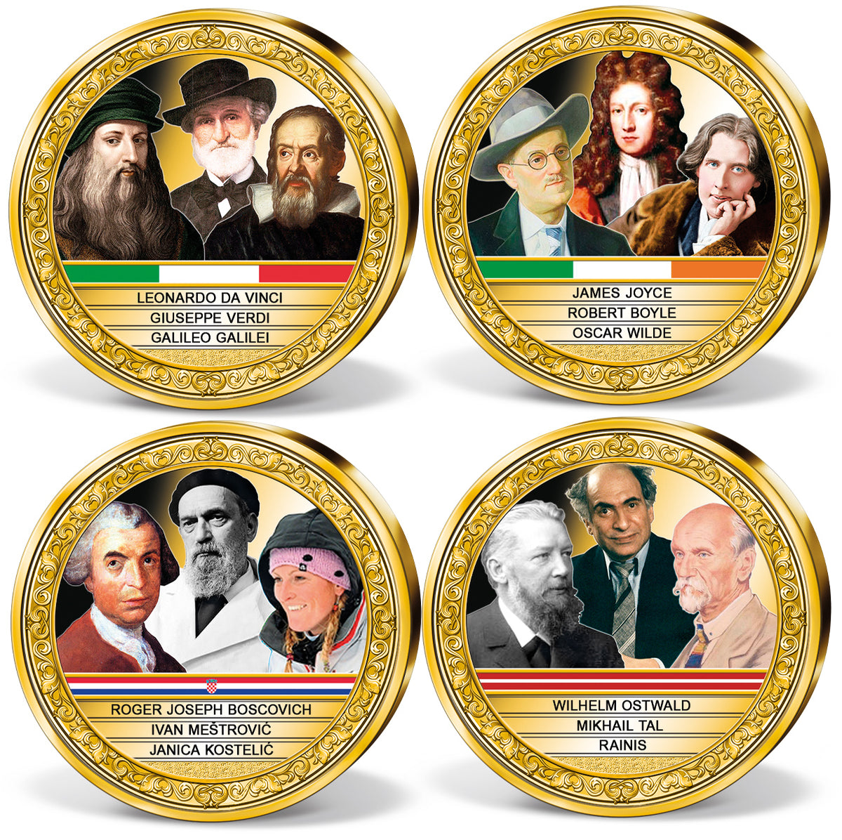 Produktbild von 27er Komplett-Set 'Berühmte Europäer'