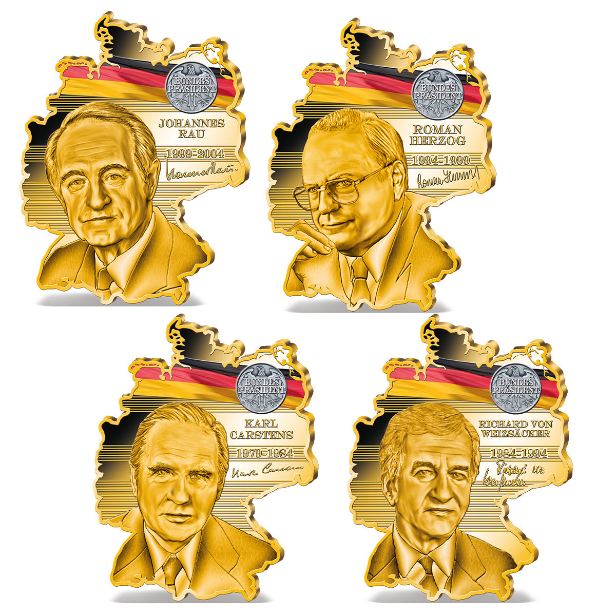 Produktbild von 21er Komplett-Set 'Kanzler und Präsidentender BRD'