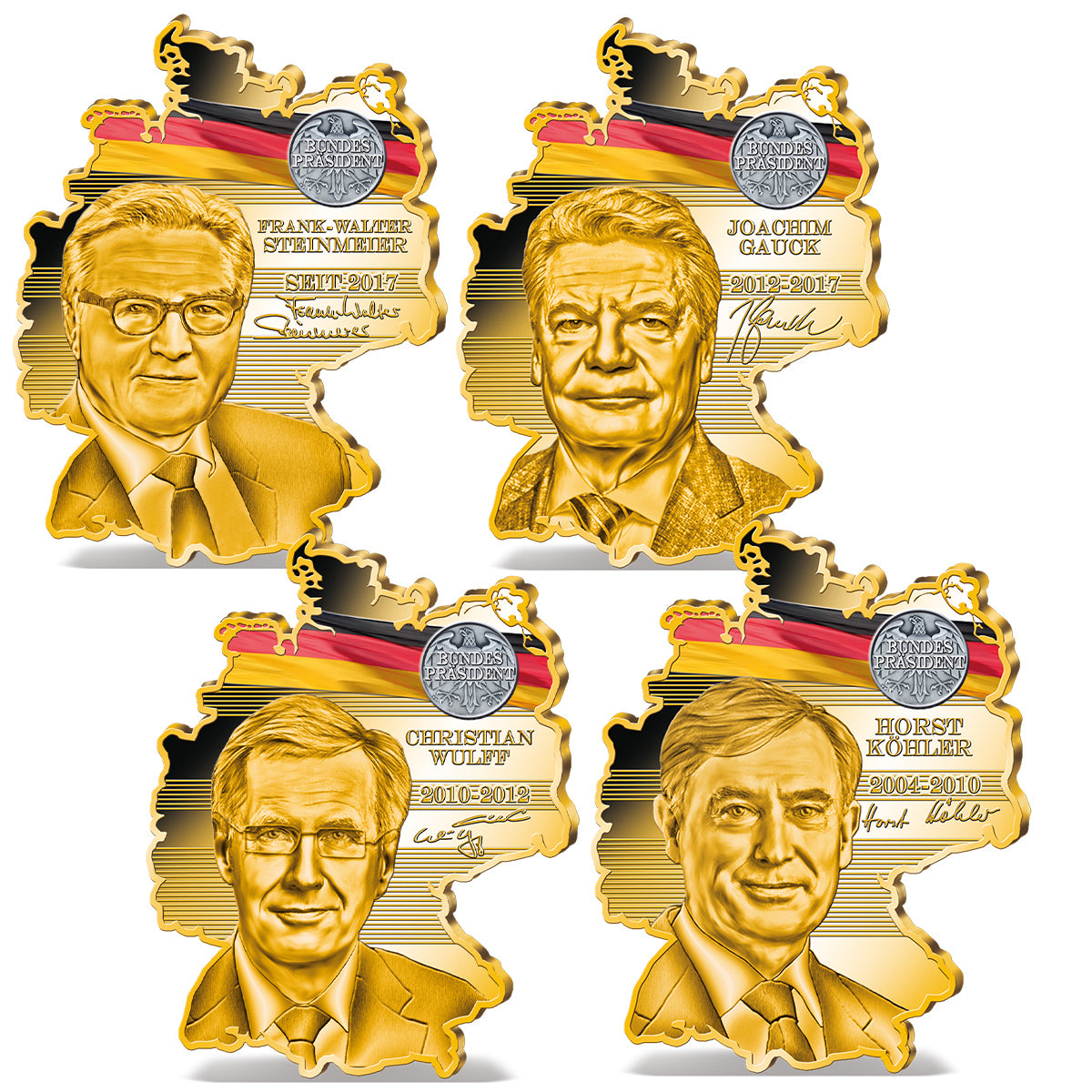 Produktbild von 21er Komplett-Set 'Kanzler und Präsidentender BRD'