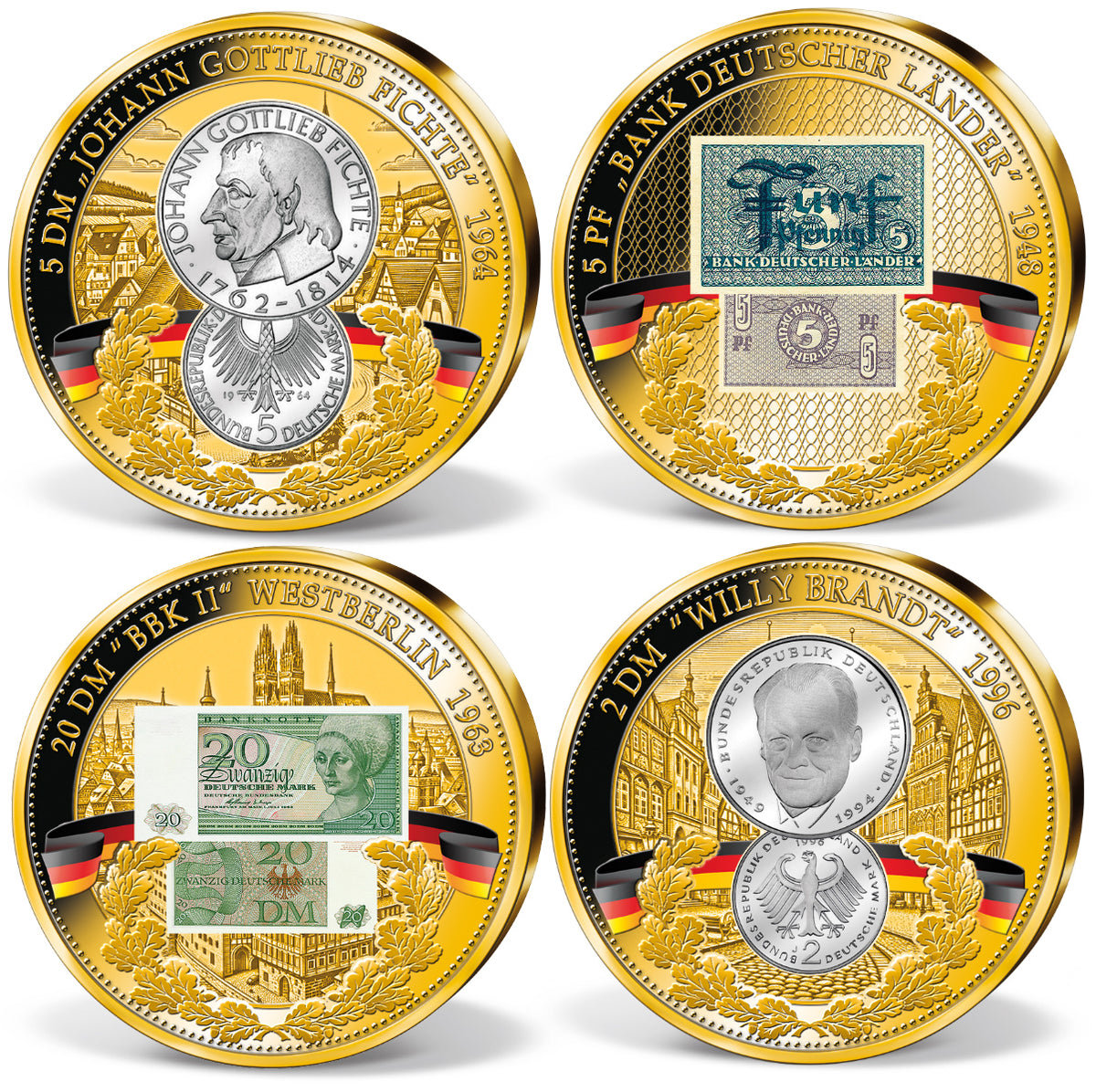 Produktbild von 24er Komplett-Set '75 Jahre Deutsche Mark'