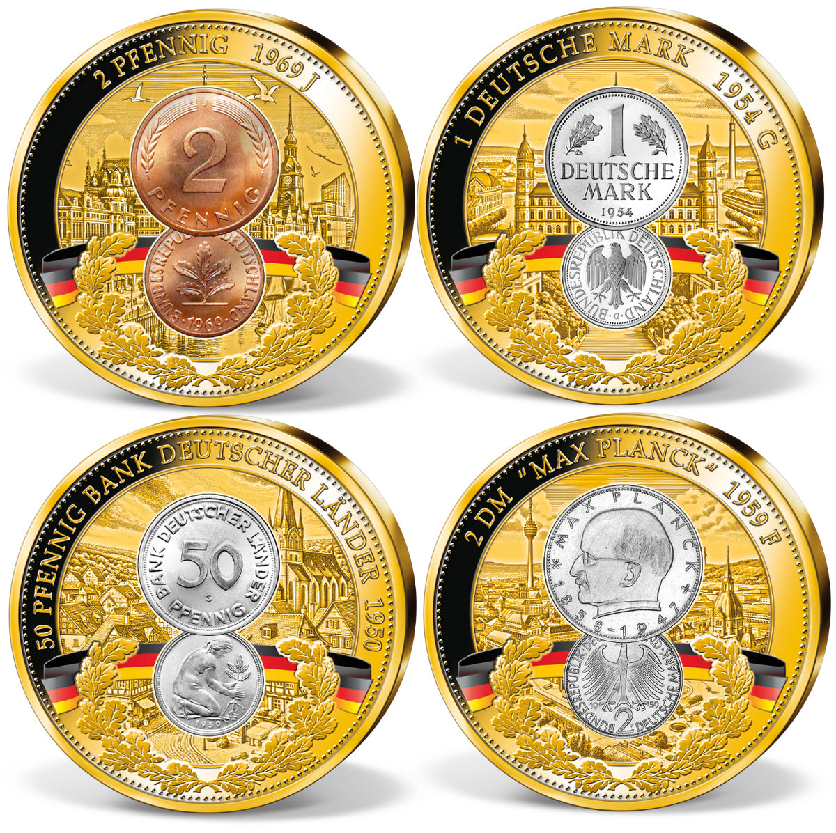 Produktbild von 24er Komplett-Set '75 Jahre Deutsche Mark'