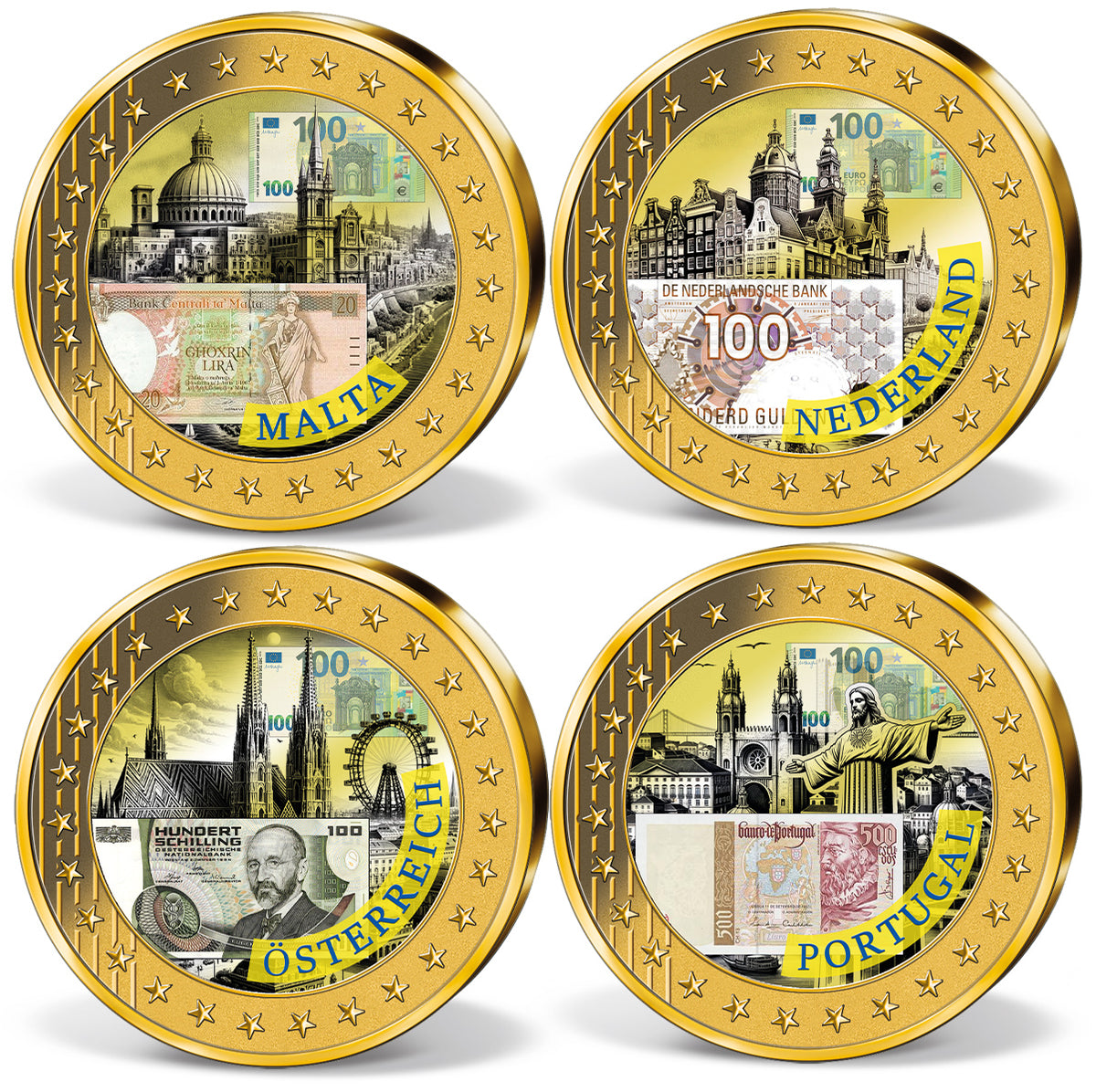 Produktbild von 27er Komplett-Set '25 Jahre Euro Jubiläums-Edition'