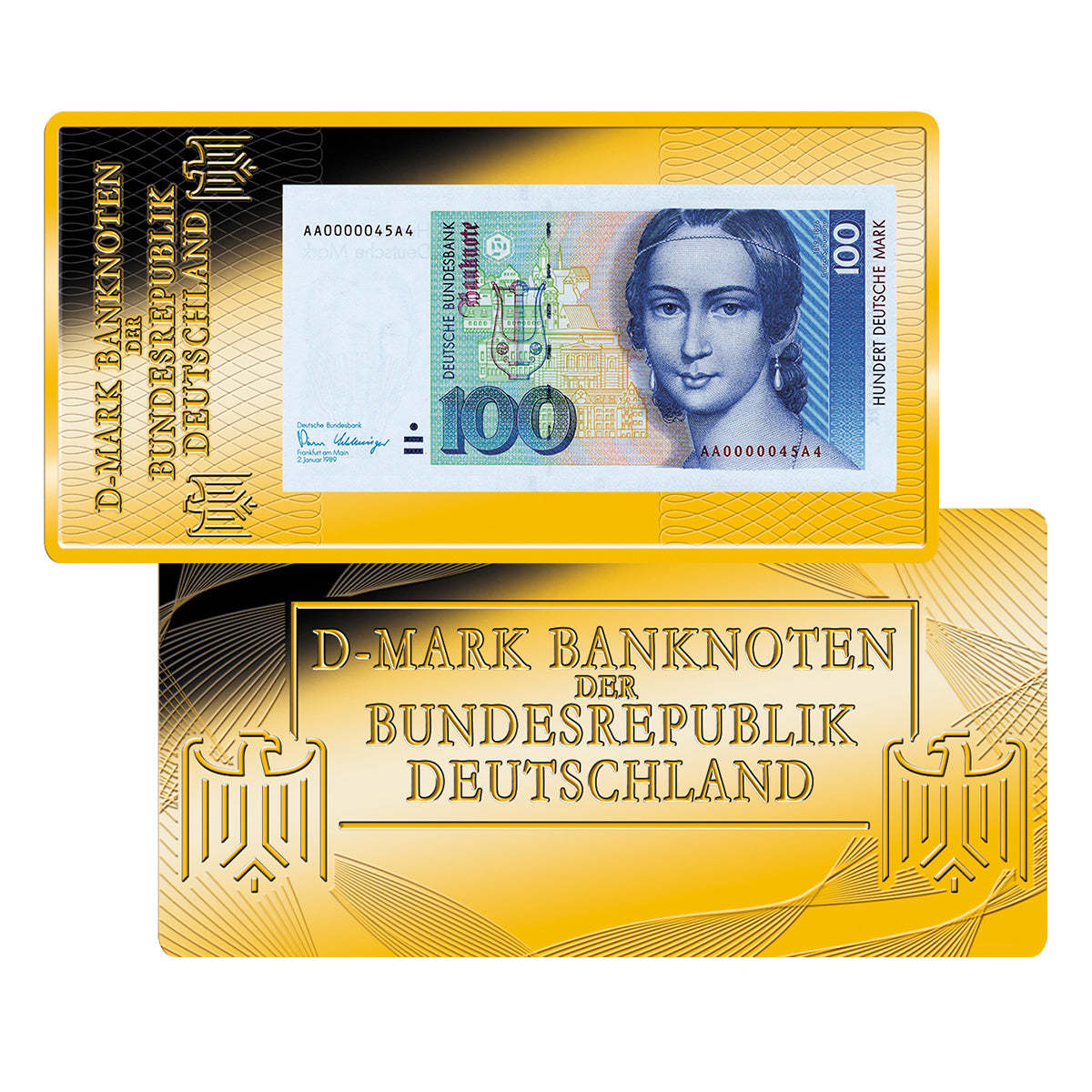 Produktbild von Barrenprägung 1/500 Unze '4. Serie 1990 100 DM'