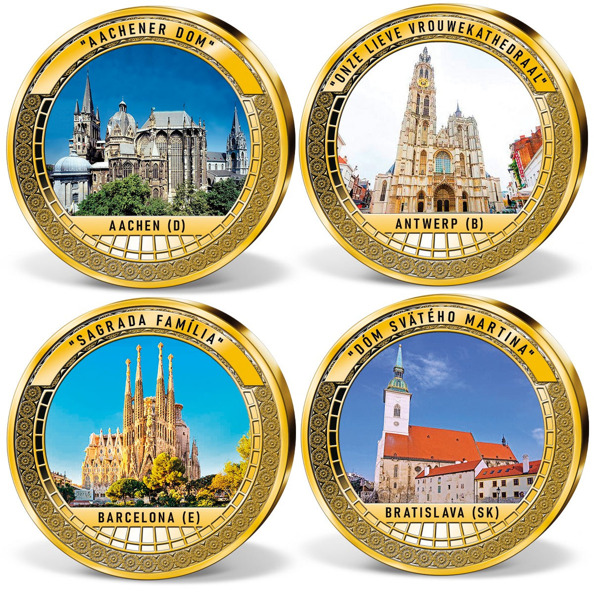 Produktbild von 24er Komplett-Set 'Die berühmtesten Kirchen Europas'