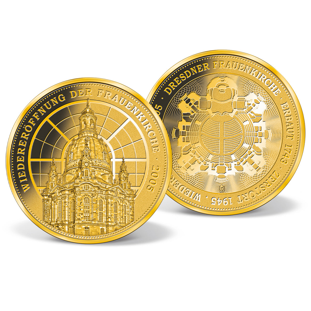 Produktbild von 1/200 Unze Goldprägung 'Wiedereröffnung der Frauenkirche'