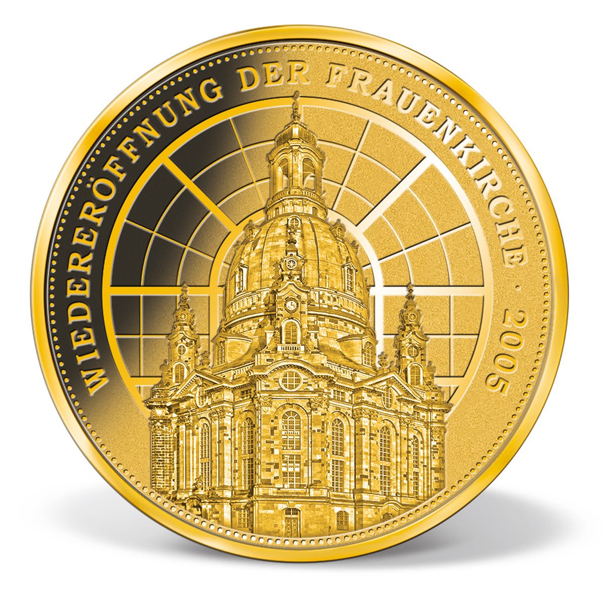 Produktbild von 1/200 Unze Goldprägung 'Wiedereröffnung der Frauenkirche'