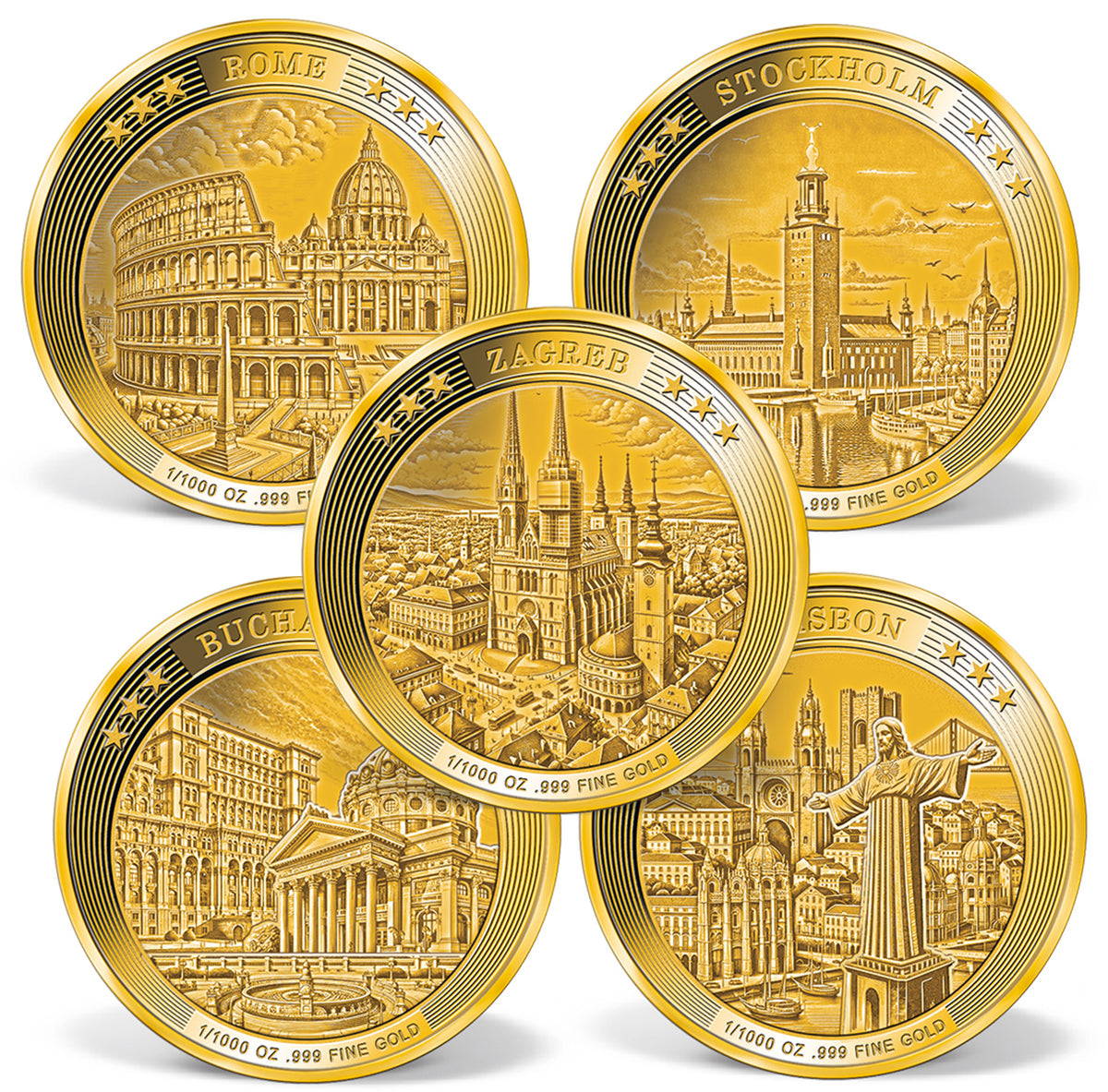 Produktbild von 27er Komplett-Set 'EU-Hauptstädte'