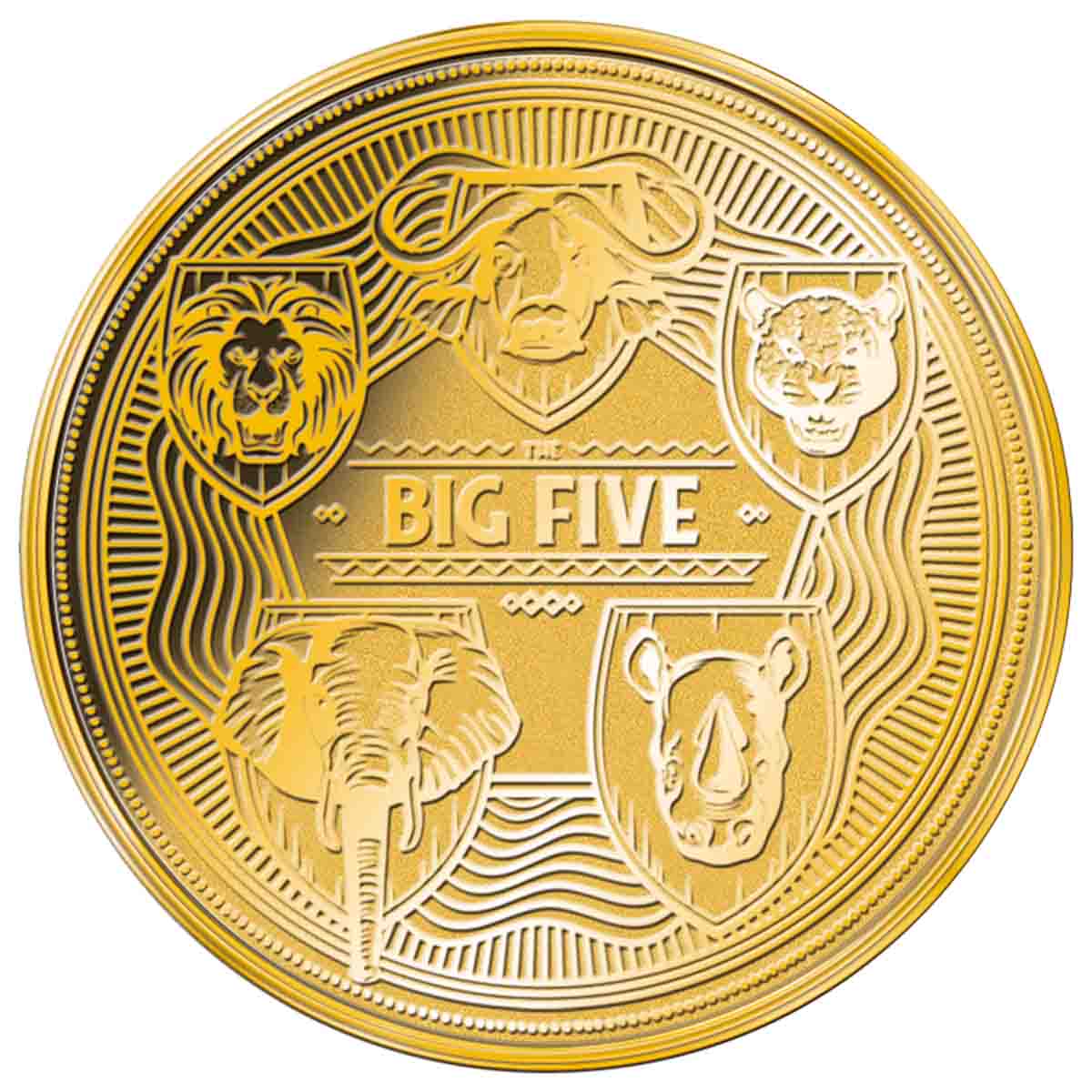 Produktbild von 1/200 Unze Feingold-Münze 'Big Five'