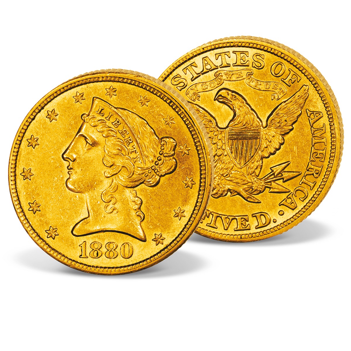 Produktbild von Goldmünze 5 Dollar USA 'Liberty Head' 1880